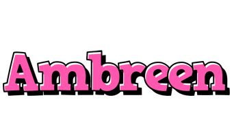 Ambreen girlish logo