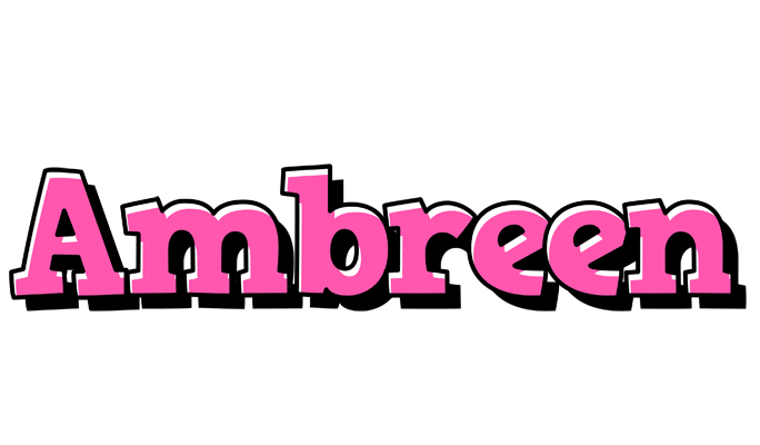 Ambreen girlish logo