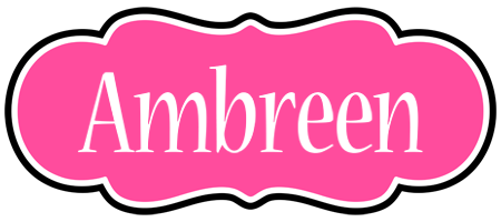 Ambreen invitation logo