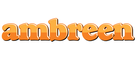 Ambreen orange logo