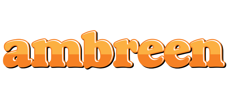 Ambreen orange logo