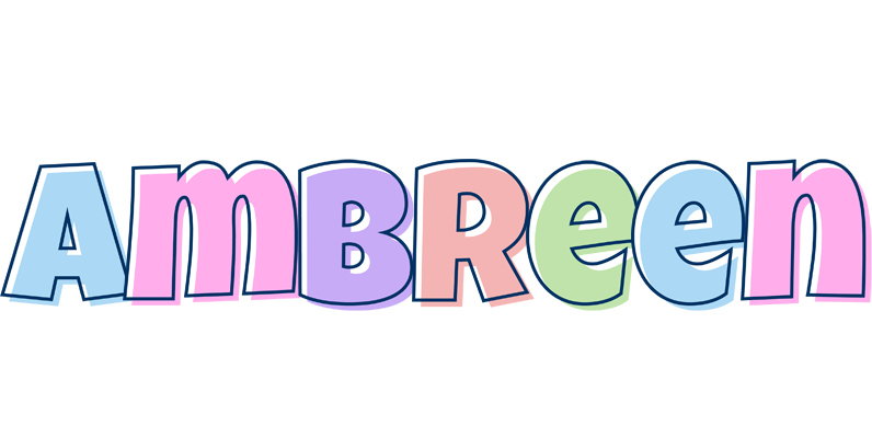 Ambreen pastel logo