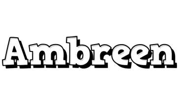 Ambreen snowing logo