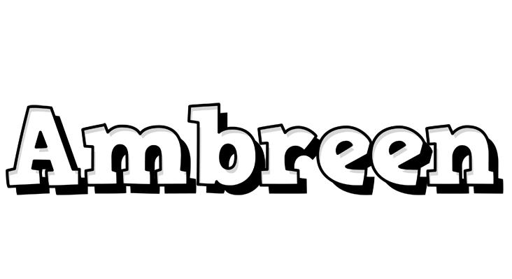 Ambreen snowing logo