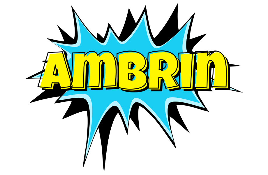Ambrin amazing logo