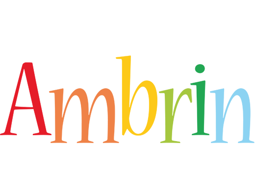 Ambrin birthday logo