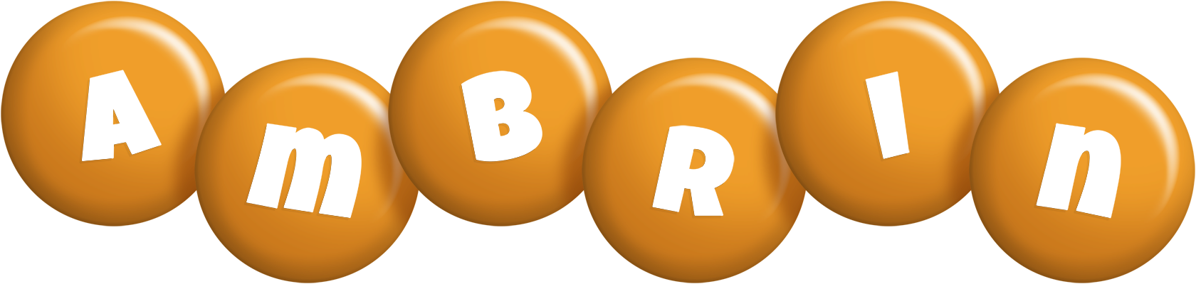 Ambrin candy-orange logo