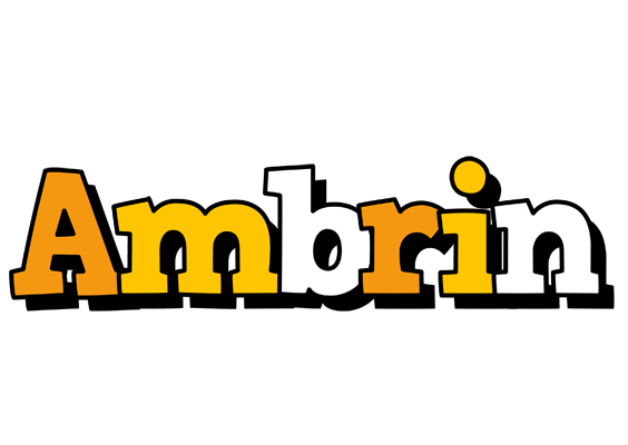 Ambrin cartoon logo