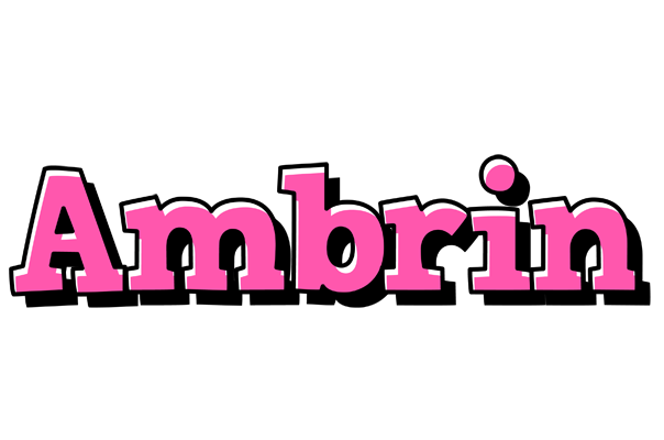 Ambrin girlish logo