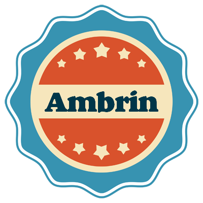 Ambrin labels logo