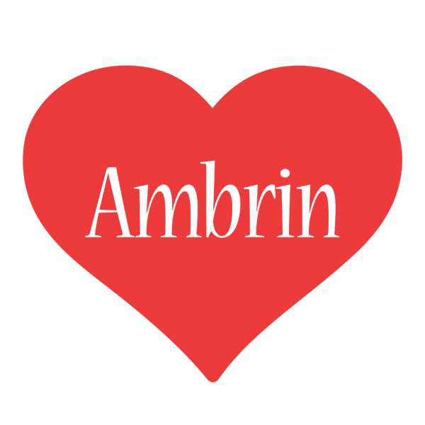 Ambrin love logo