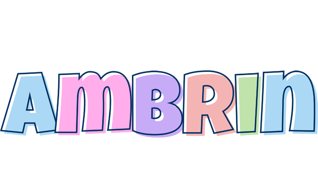 Ambrin pastel logo