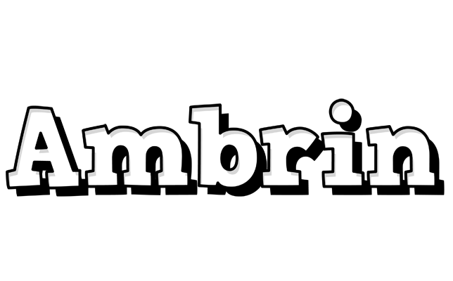 Ambrin snowing logo