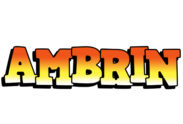 Ambrin sunset logo