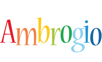 Ambrogio birthday logo