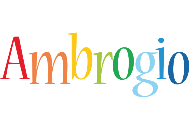 Ambrogio birthday logo