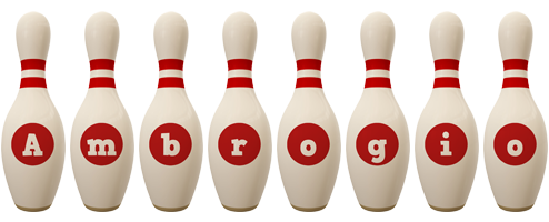 Ambrogio bowling-pin logo