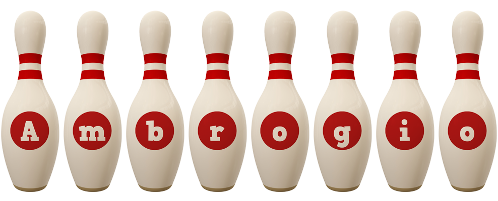 Ambrogio bowling-pin logo