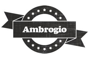 Ambrogio grunge logo