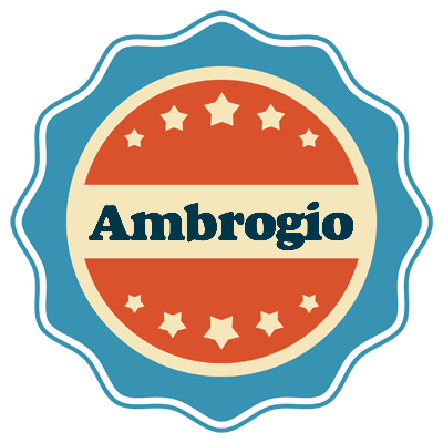Ambrogio labels logo