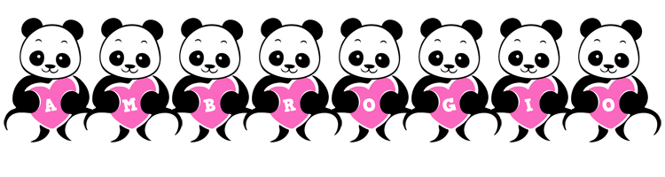 Ambrogio love-panda logo