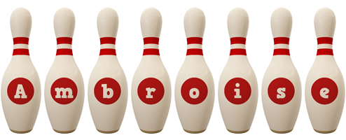 Ambroise bowling-pin logo