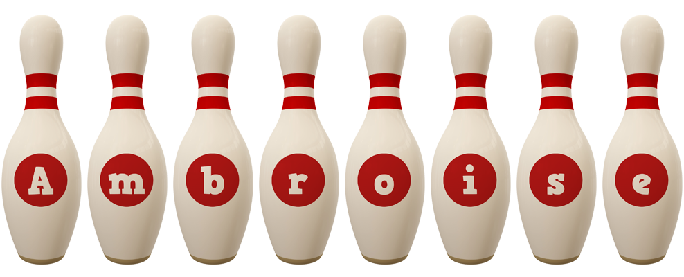 Ambroise bowling-pin logo