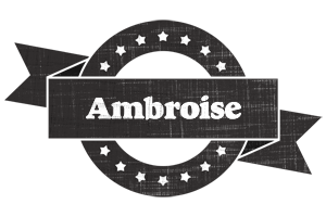 Ambroise grunge logo