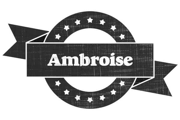 Ambroise grunge logo