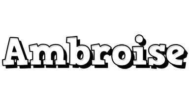 Ambroise snowing logo