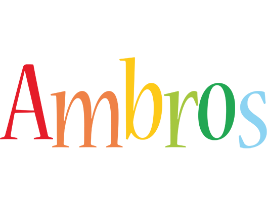 Ambros birthday logo
