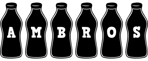 Ambros bottle logo