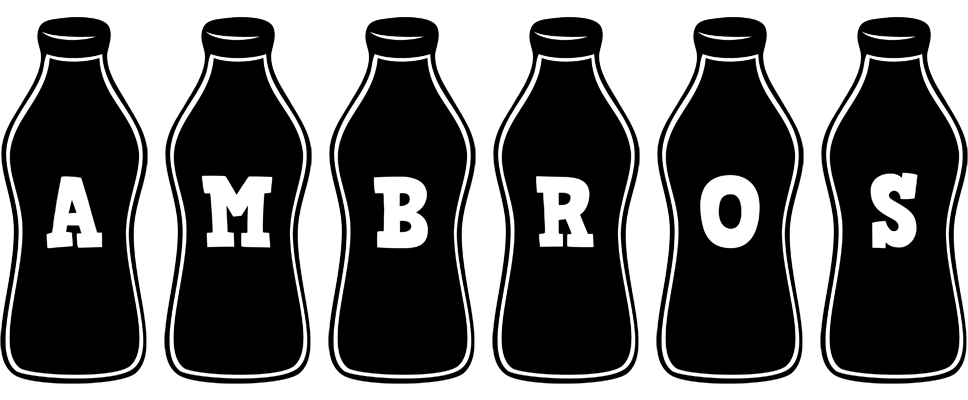 Ambros bottle logo