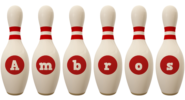 Ambros bowling-pin logo