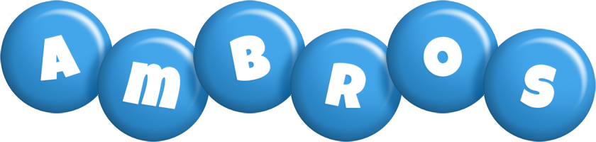 Ambros candy-blue logo