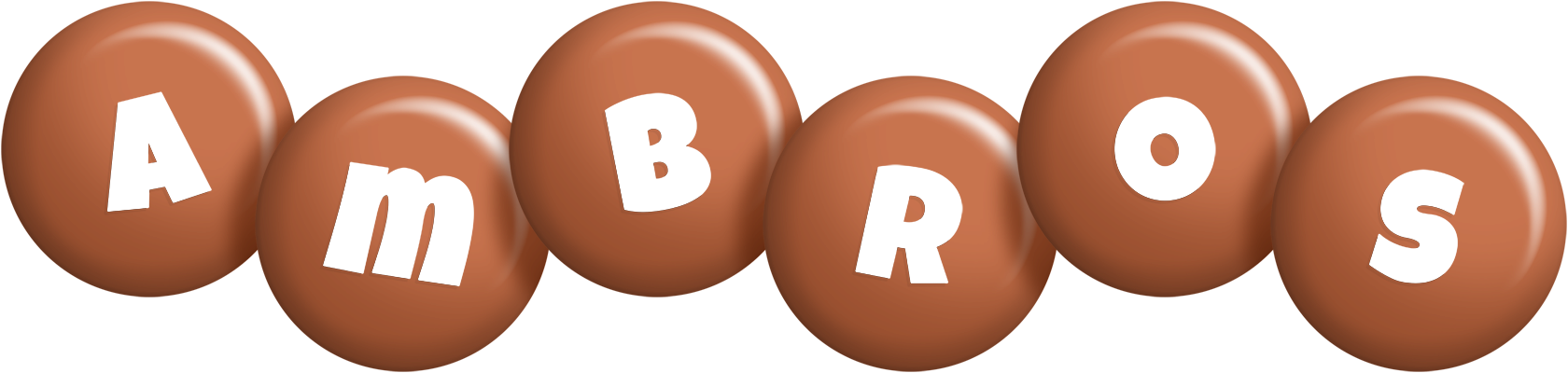 Ambros candy-brown logo