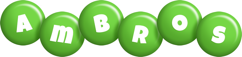 Ambros candy-green logo