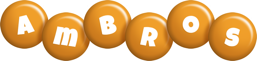 Ambros candy-orange logo