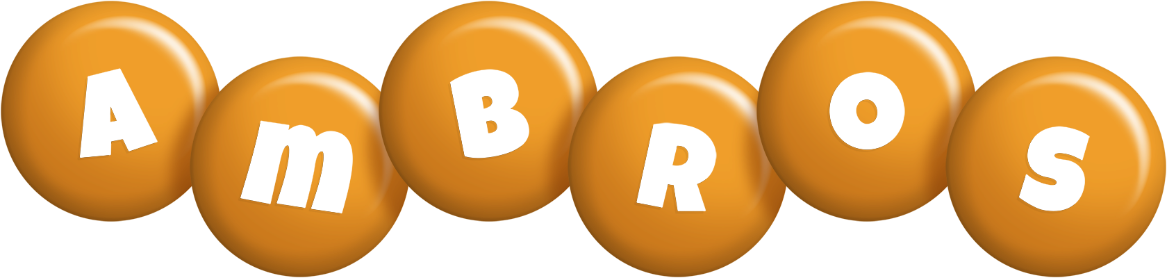 Ambros candy-orange logo