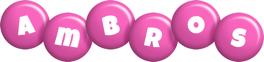 Ambros candy-pink logo