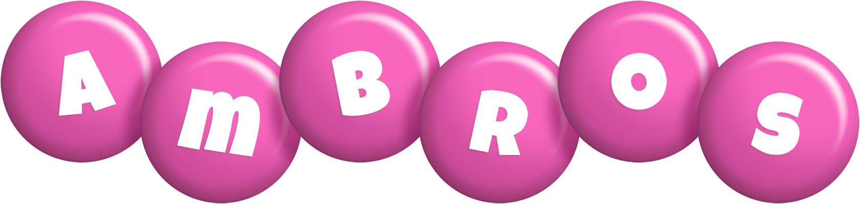 Ambros candy-pink logo