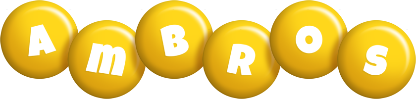 Ambros candy-yellow logo