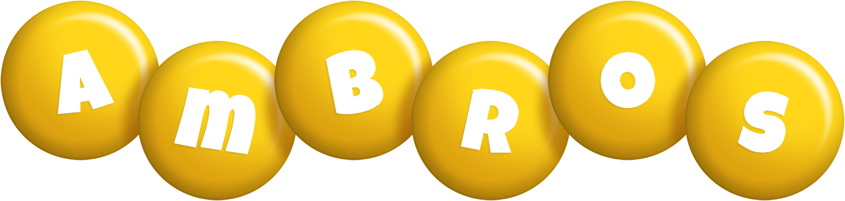 Ambros candy-yellow logo