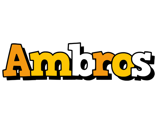 Ambros cartoon logo