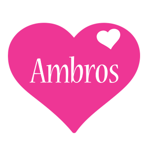 Ambros love-heart logo