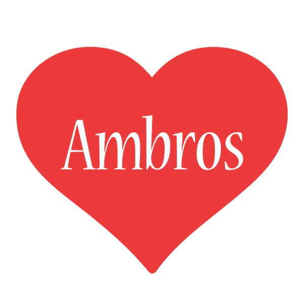 Ambros love logo