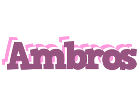 Ambros relaxing logo