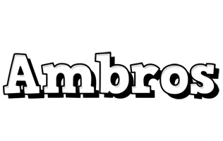 Ambros snowing logo