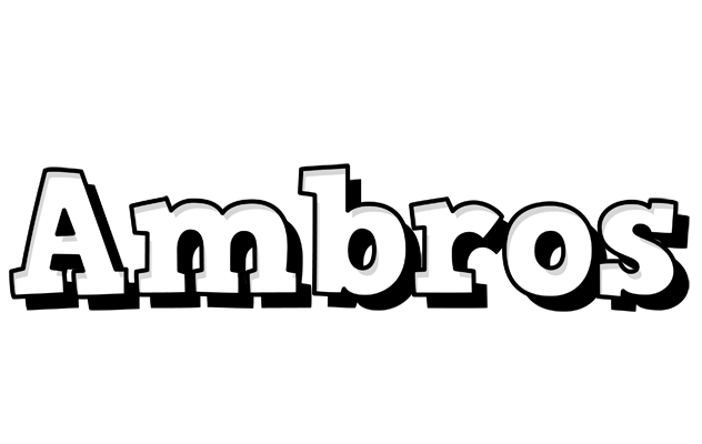 Ambros snowing logo