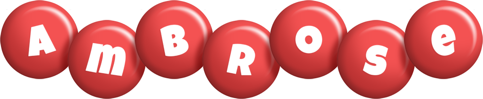 Ambrose candy-red logo